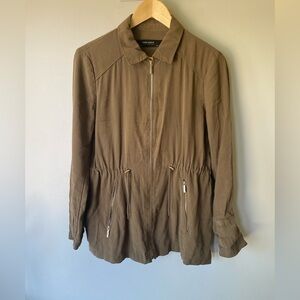 ZARA green military utility style jacket Sz M